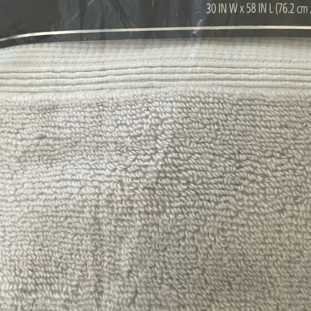 Hotel Style Luxury Egyptian Cotton Bath Towels 2-Pack Silver